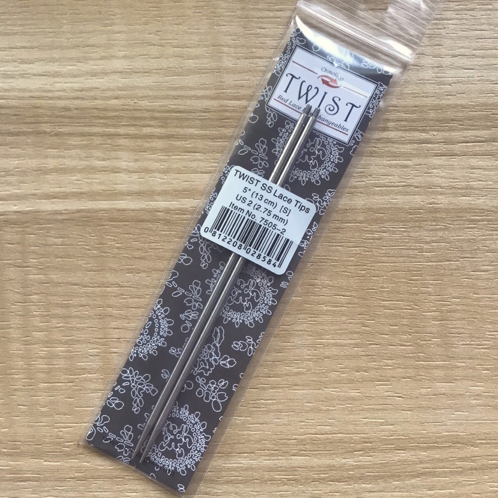 NEW!! ChiaoGoo Red Lace 5” Tips US 2 / 2.75 mm (small connector)